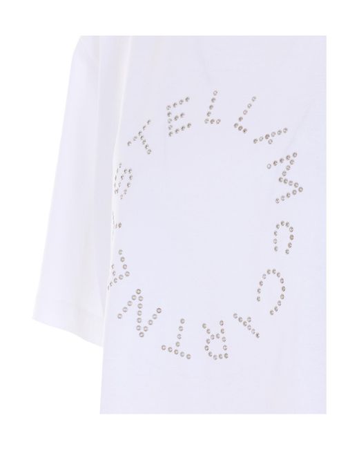 Stella McCartney White Short Sleeve Crewneck T-Shirt