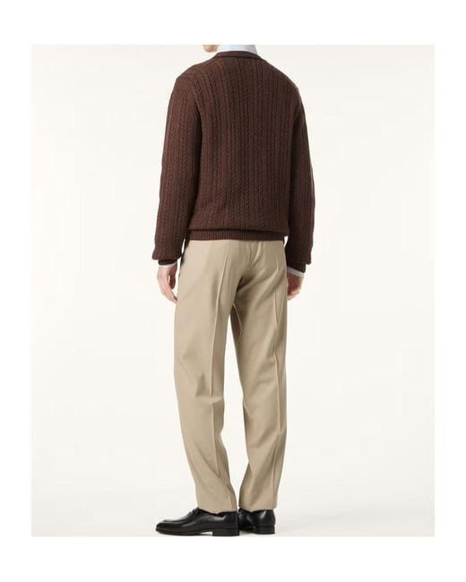 Loro Piana Brown Cypress Cardigan for men