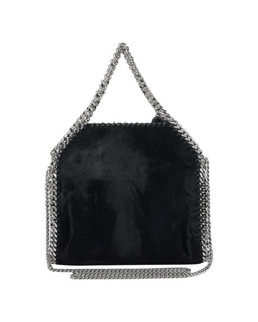 Stella McCartney Black Falabella Chain Linked Mini Tote Bag