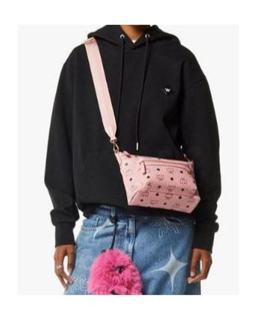 MCM Pink Monogram Shoulder Bag