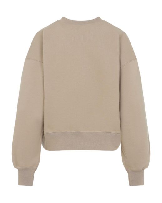 Gucci Natural Logo Printed Crewneck Sweatshirt