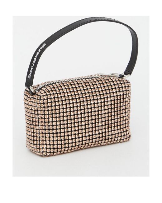 Alexander Wang White Heiress Embellished Medium Shoulder Bag