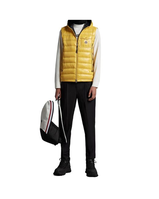 Moncler Yellow Ragot Down Gilet for men