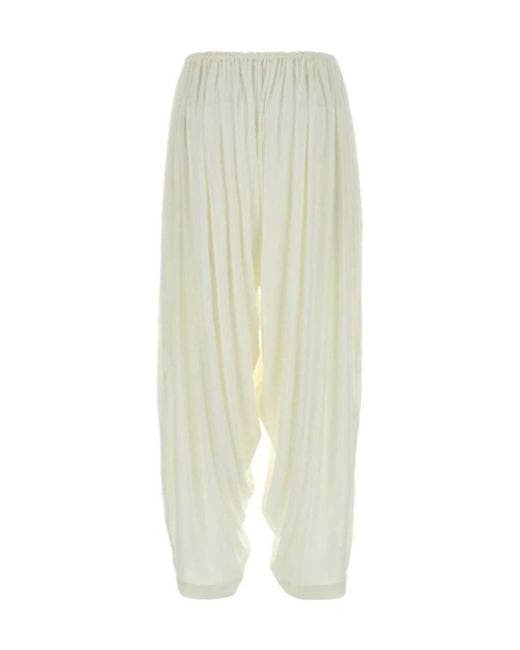 Co. White Elasticated Gathered Pants