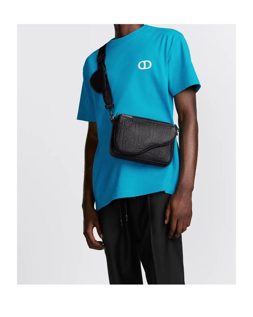 Dior Black Saddle Triple Pouch for men