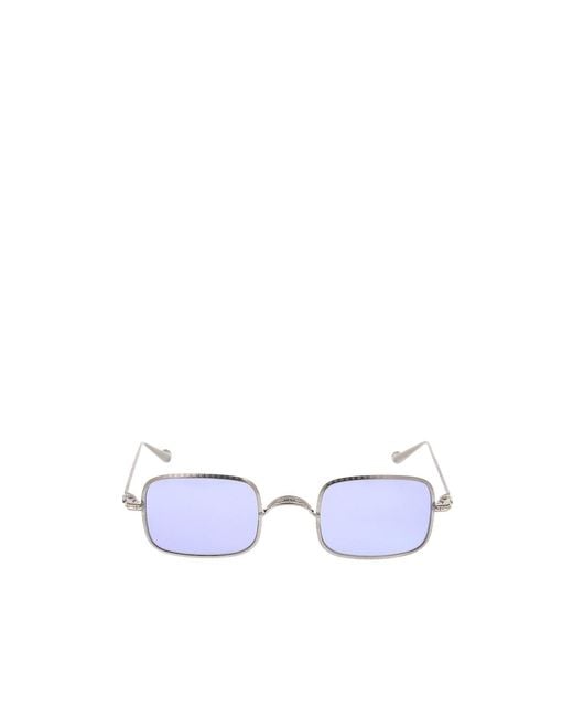 Chrome Hearts White Full-Rim Sunglasses for men