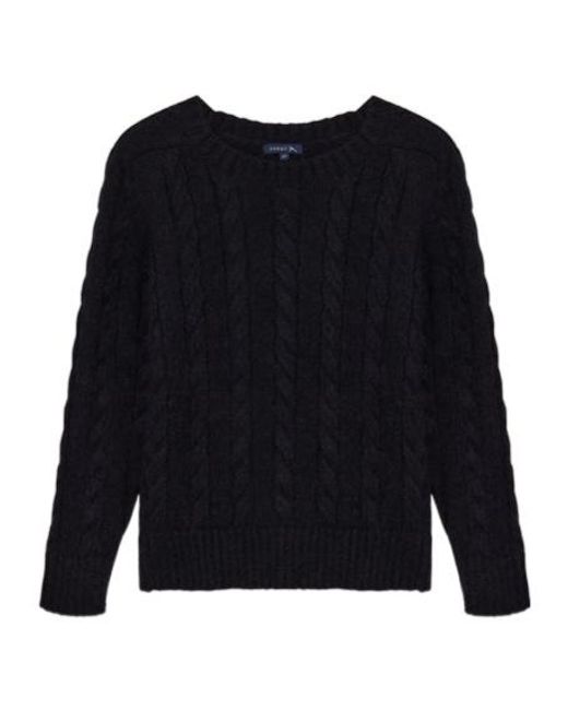 Soeur Black Ribbed Crew Neck Sweater