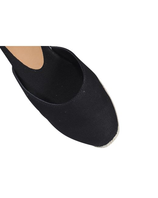 Castaner Black Castañer Carina Ankle Strapped Wedge Espadrilles