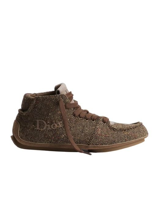 Dior Brown Roadie Lace-Up Boot for men