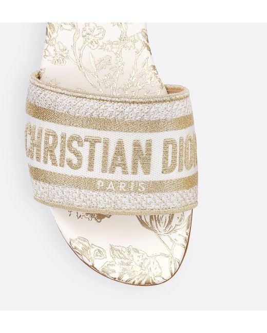 Dior White Dway Slide