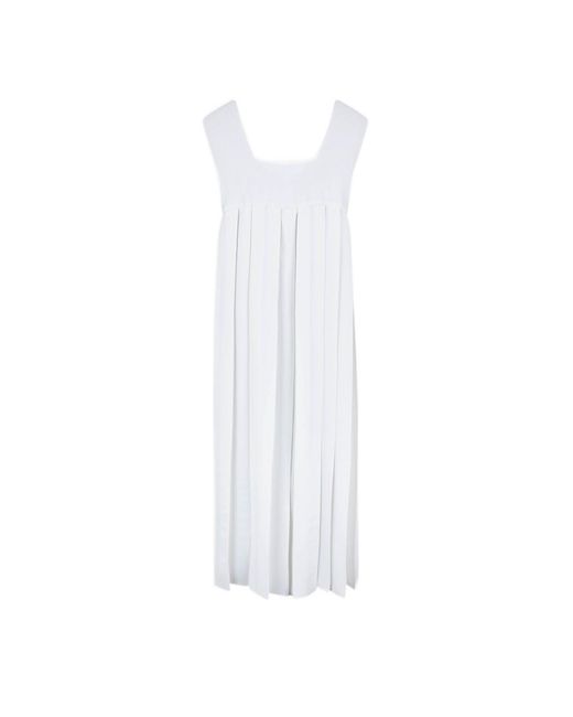 Fabiana Filippi White Sleeveless Dress