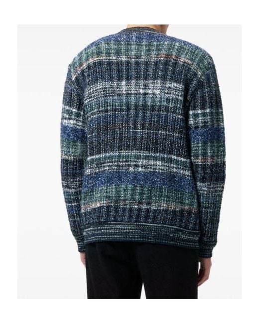Missoni Blue V-Neck Cardigan for men
