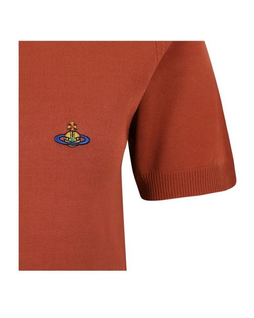 Vivienne Westwood Orange Bea Crew Neck T-Shirt