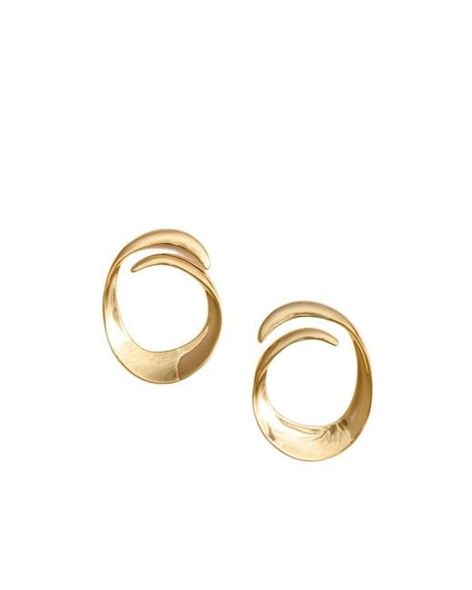 Self-Portrait Metallic Swirl Earrings
