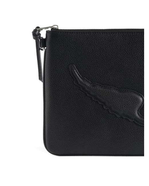 Zadig & Voltaire Black Angel Wings Pattern Wallet