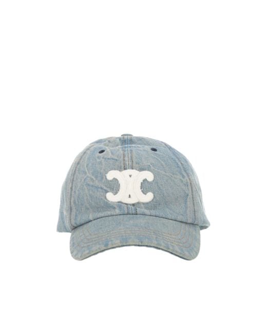 Céline Blue Triomphe Cap for men