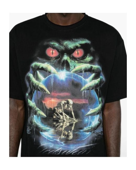 Gcds Black Crew-Neck T-Shirt for men