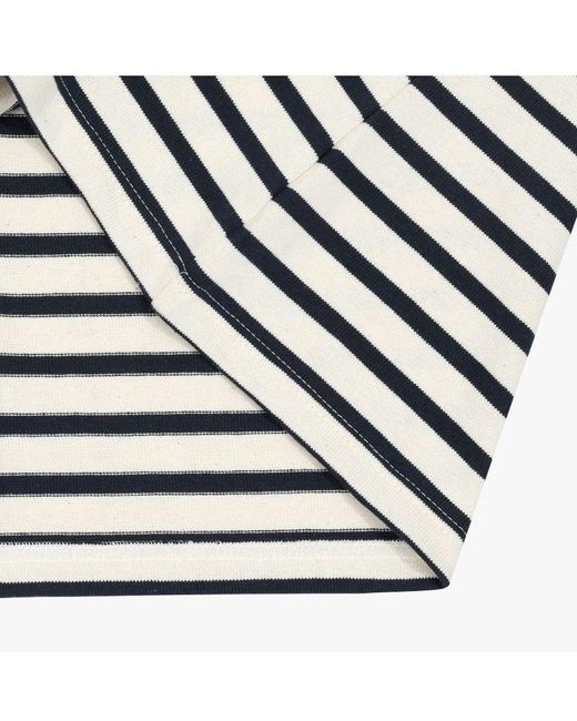 Saint James White Striped T-Shirt
