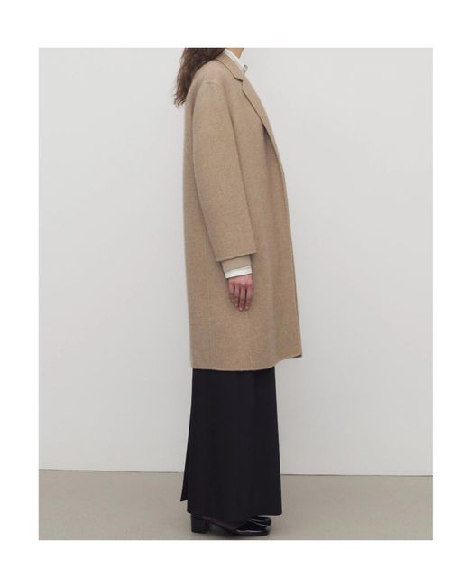 The Row Brown Single-Breasted Long Coat