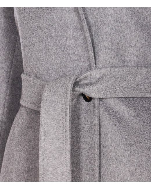 Max Mara Gray Studio Bcollag Belted Coat