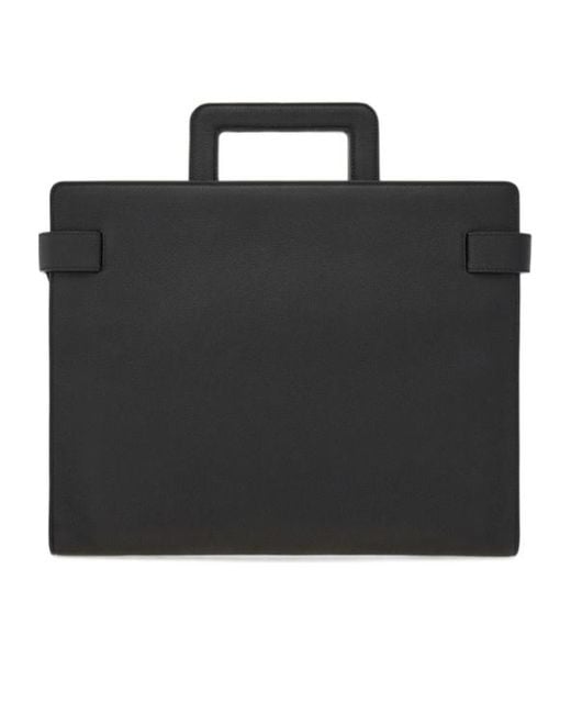 Ferragamo Black Business Bag With Gancini Buckles for men