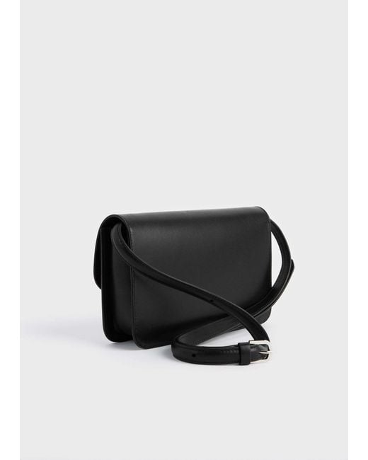 Totême  Black T-Lock Leather Crossbody