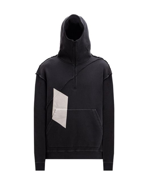 A_COLD_WALL* Black A-Cold-Wall* Aspect Half Front Zipped Hoodie for men