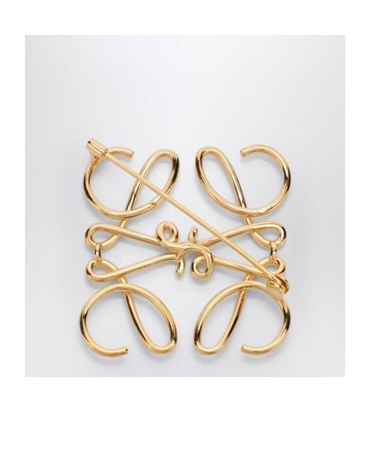 Loewe Metallic Anagram Brooch