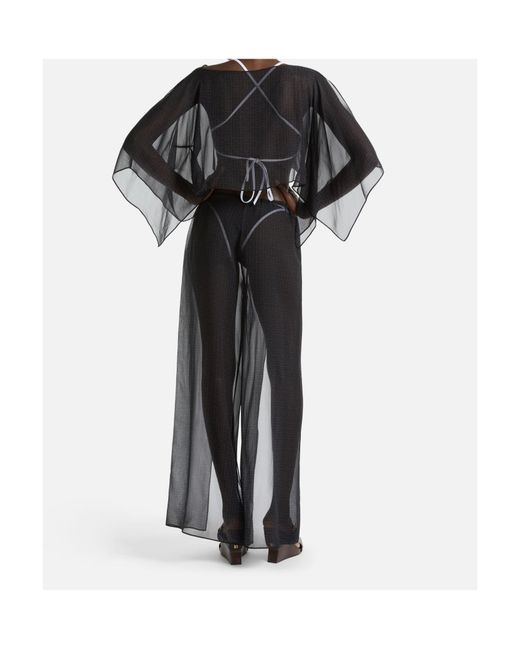 Balmain Gray Monogram Beach Top