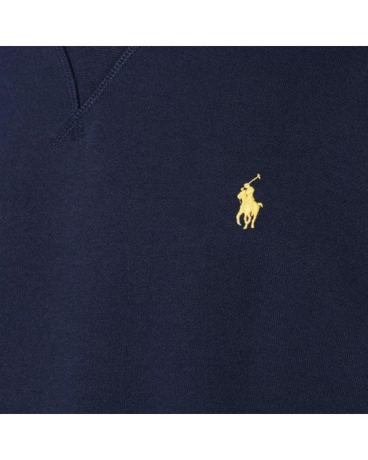 Polo Ralph Lauren Blue Logo-Embroidered Crewneck Sweatshirt for men