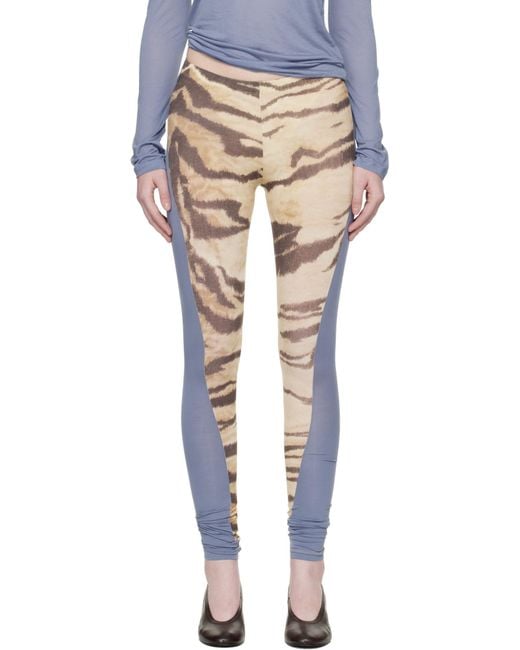 Baserange Black Animal Print Leggings