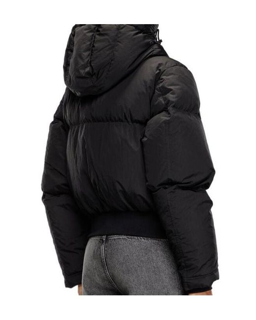 DIESEL Black W-Peyt Puffer Jacket