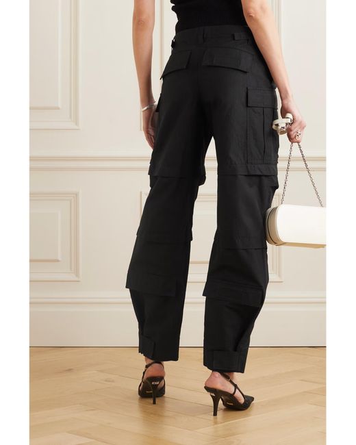Wardrobe NYC Black Cotton Cargo Pants