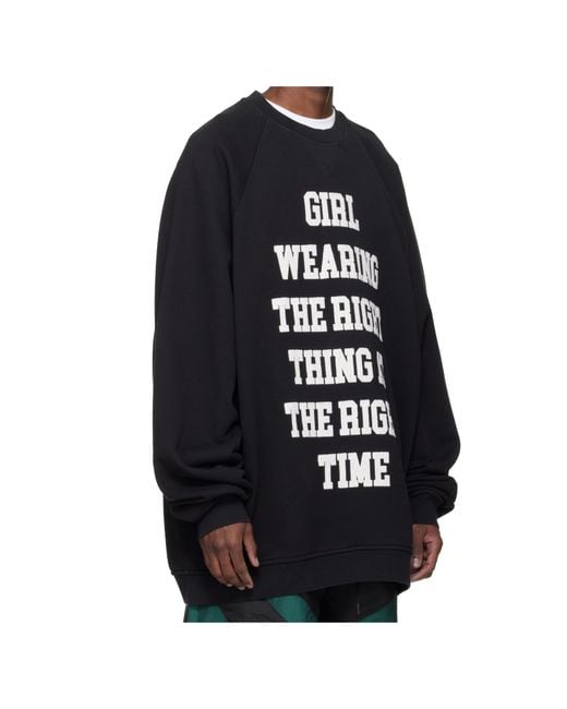 VAQUERA Blue Oversized Pullover Sweatshirt for men