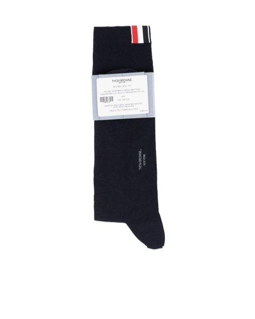 Thom Browne Blue Elastic Ankle Socks for men