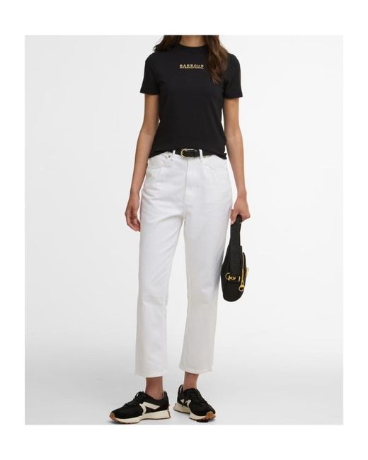Barbour Black Logo Crew Neck T-Shirt