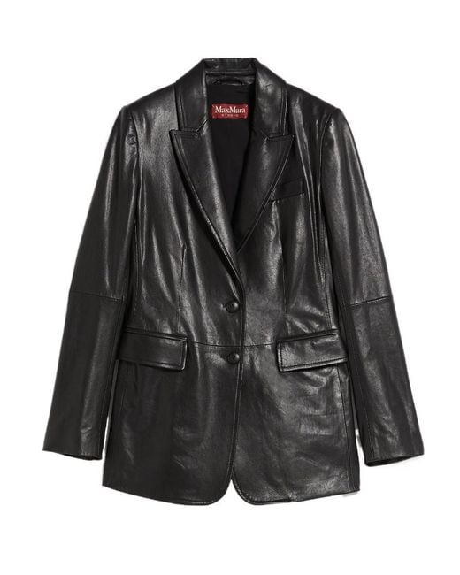 Max Mara Black Single-Breasted Blazer