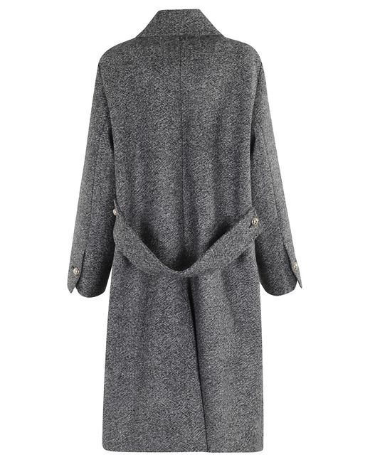 Semicouture Gray Long Coat