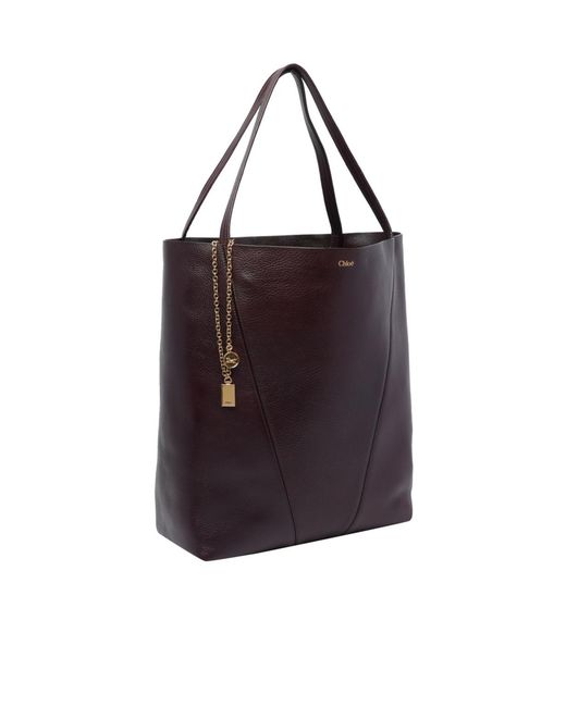 Chloé Purple Spin Tote Bag