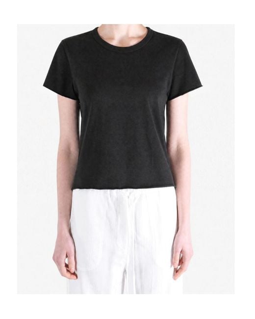 Auralee Black Brushed Jersey T-Shirt