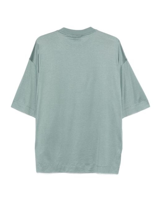 Emporio Armani Blue Cotton Blend T-Shirt for men