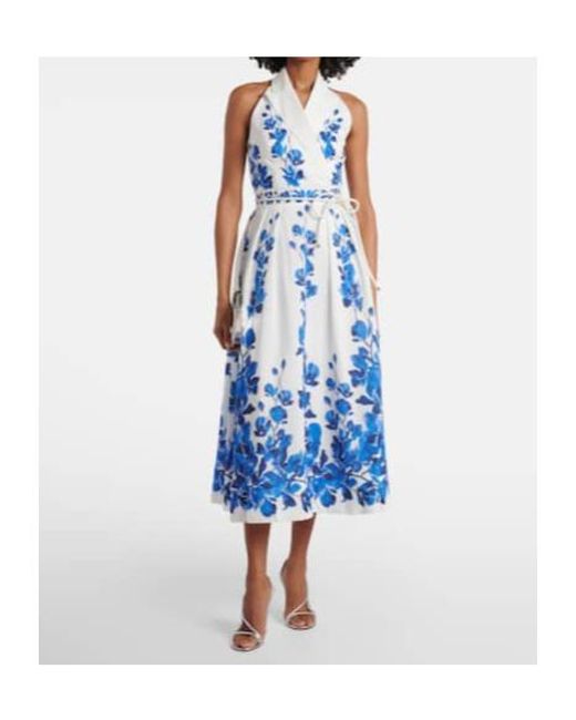 Rebecca Vallance Orchid Blues Floral Midi Dress