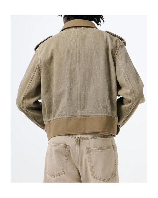 Our Legacy Green Epaulet Belted Jacket for men