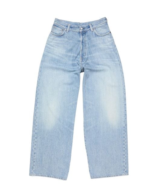 Acne Blue Belt Loop Jeans for men