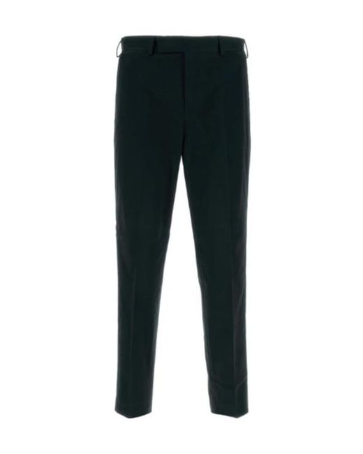 Pt Pantaloni Black Pt Torino Rebel Flat Front Pants for men