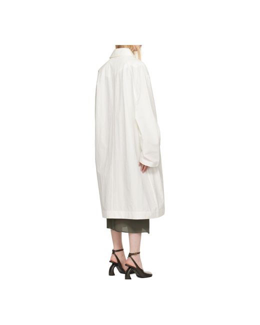 Studio Nicholson White Nevis Coat