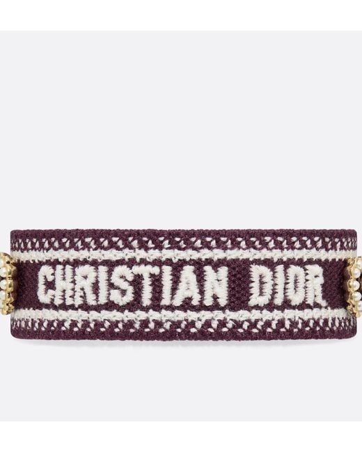 Dior White Christian Bracelet