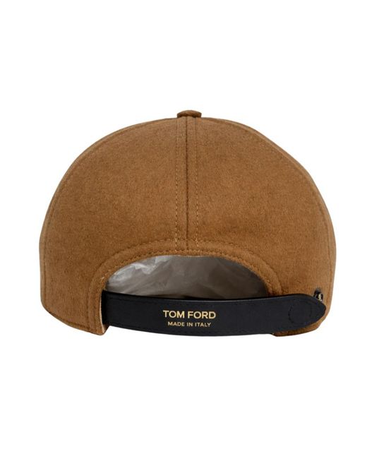 Tom Ford Brown Tf Embroidered Logo Baseball Cap for men