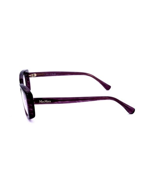 Max Mara Black Rectangle Frame Glasses