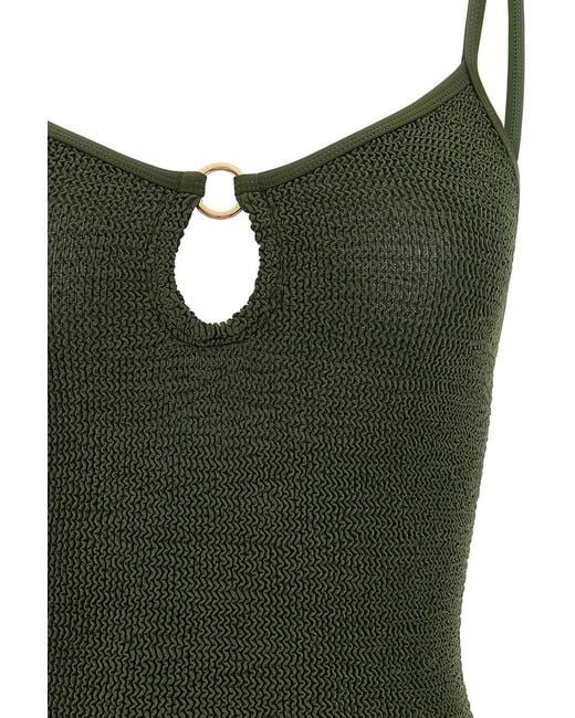 Hunza G Green 'Toni' One-Piece Swimsuit